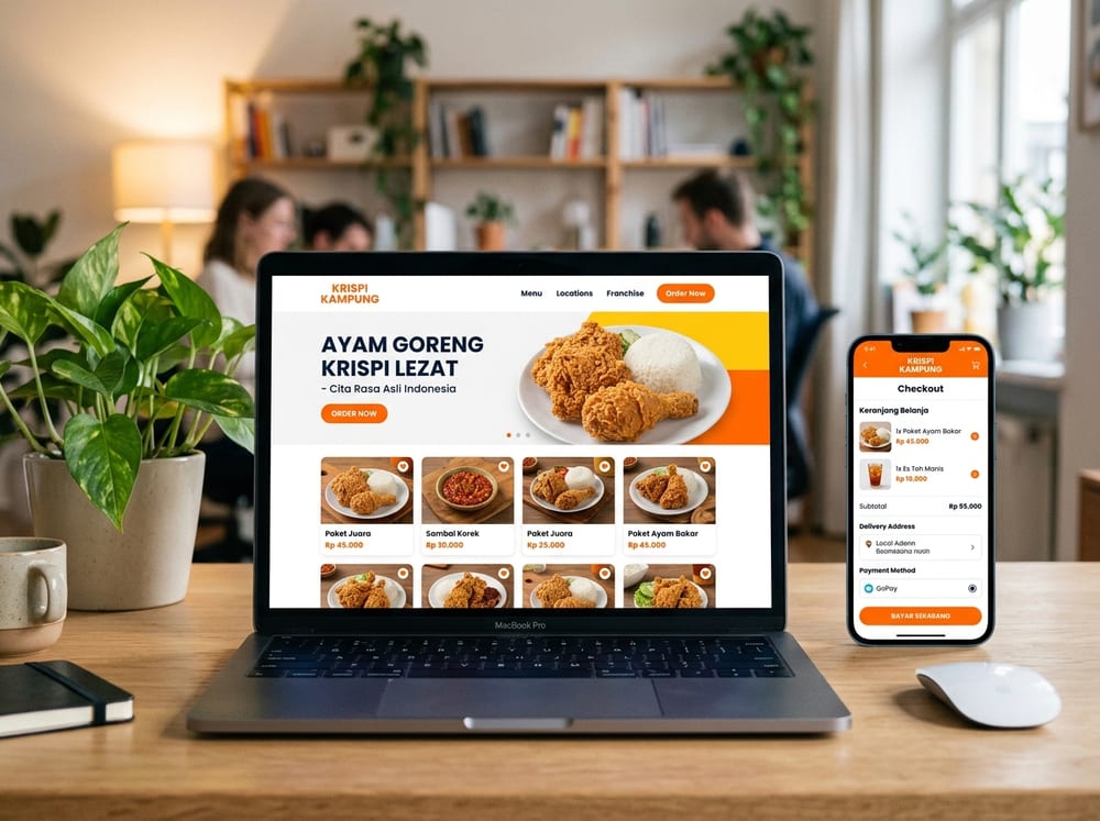 Desain Website Dapur Sambal Bu Siti